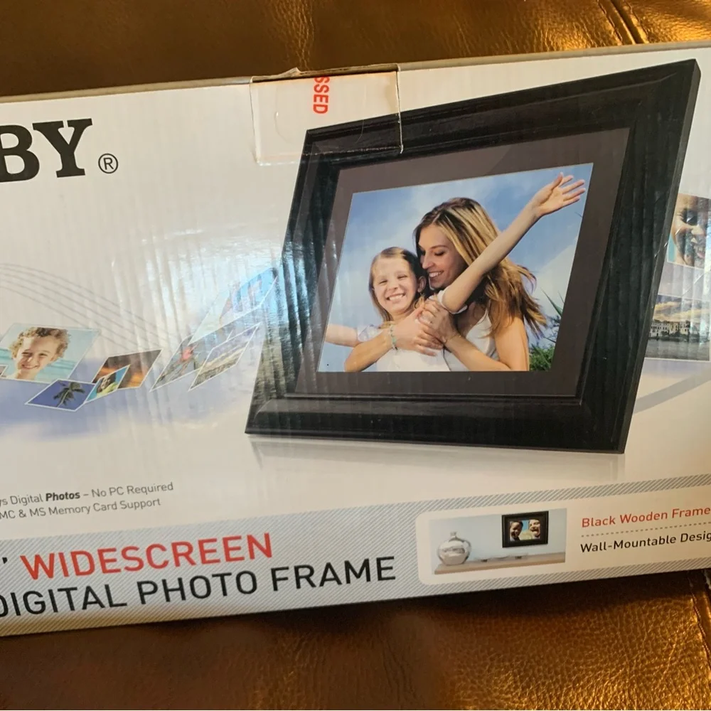 Coby Black Digital Photo Frame